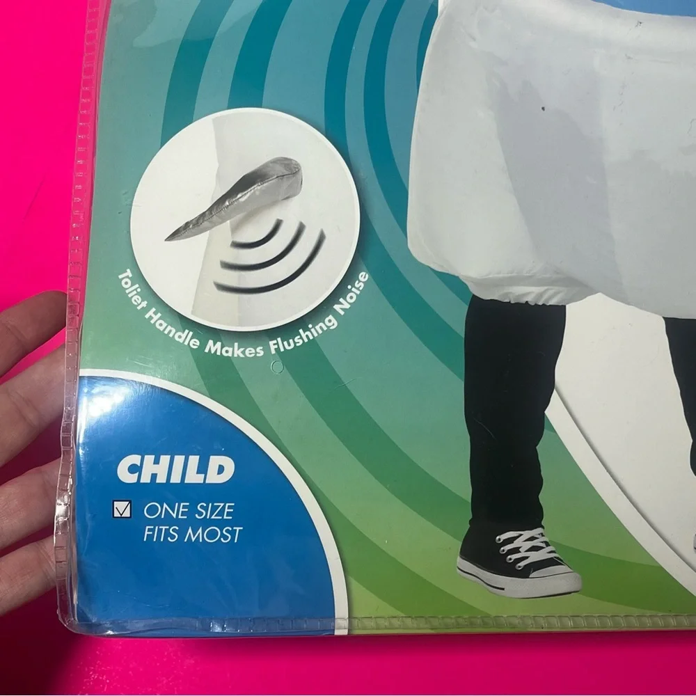 Spirit Halloween Inflatable Toilet Costume Child One Size Funny Gag Party Pooper